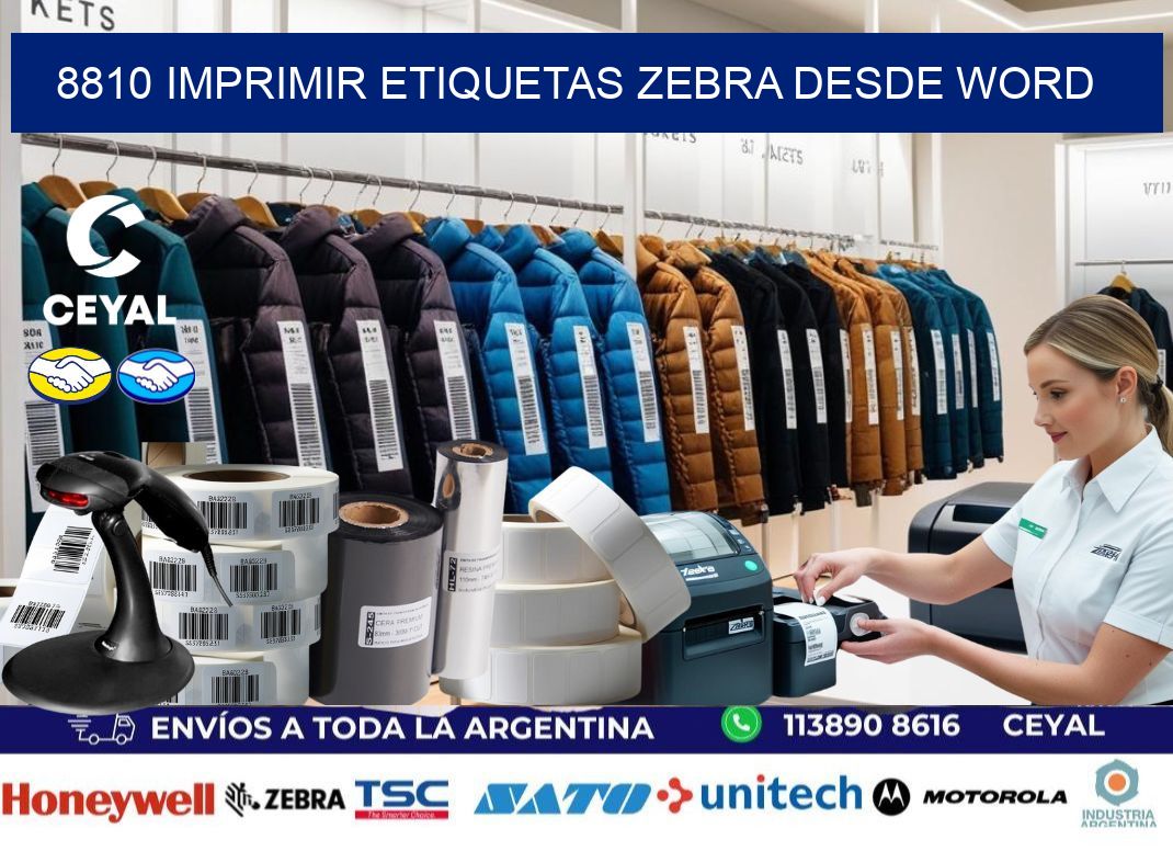 8810 imprimir etiquetas zebra desde word