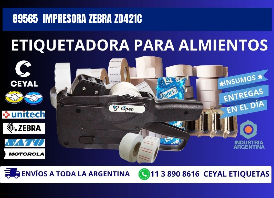 89565 Impresora Zebra zd421c