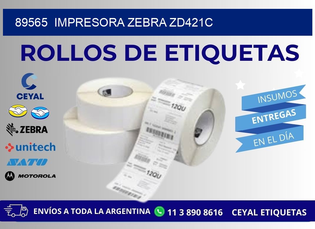 89565 Impresora Zebra zd421c