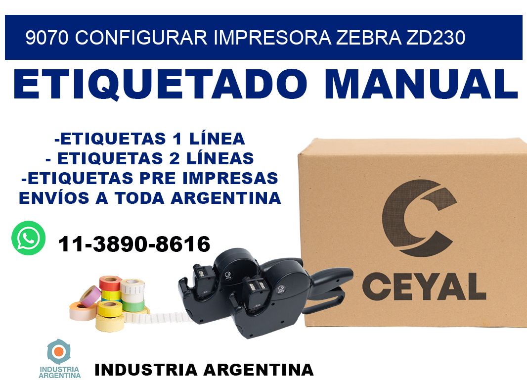 9070 configurar impresora zebra zd230