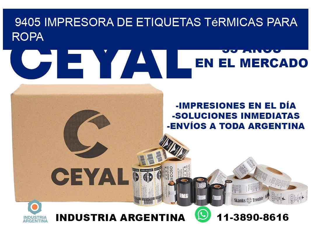 9405 impresora de etiquetas térmicas para ropa