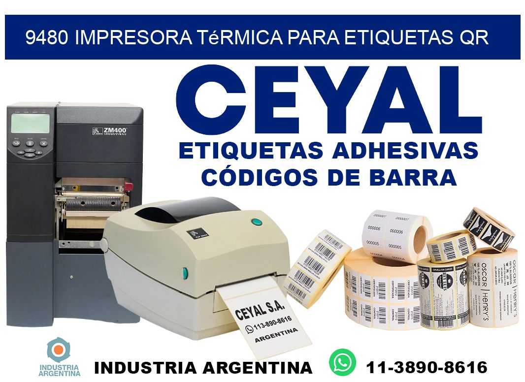 9480 impresora térmica para etiquetas QR