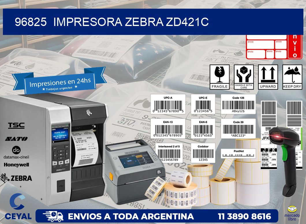 96825  Impresora Zebra zd421c