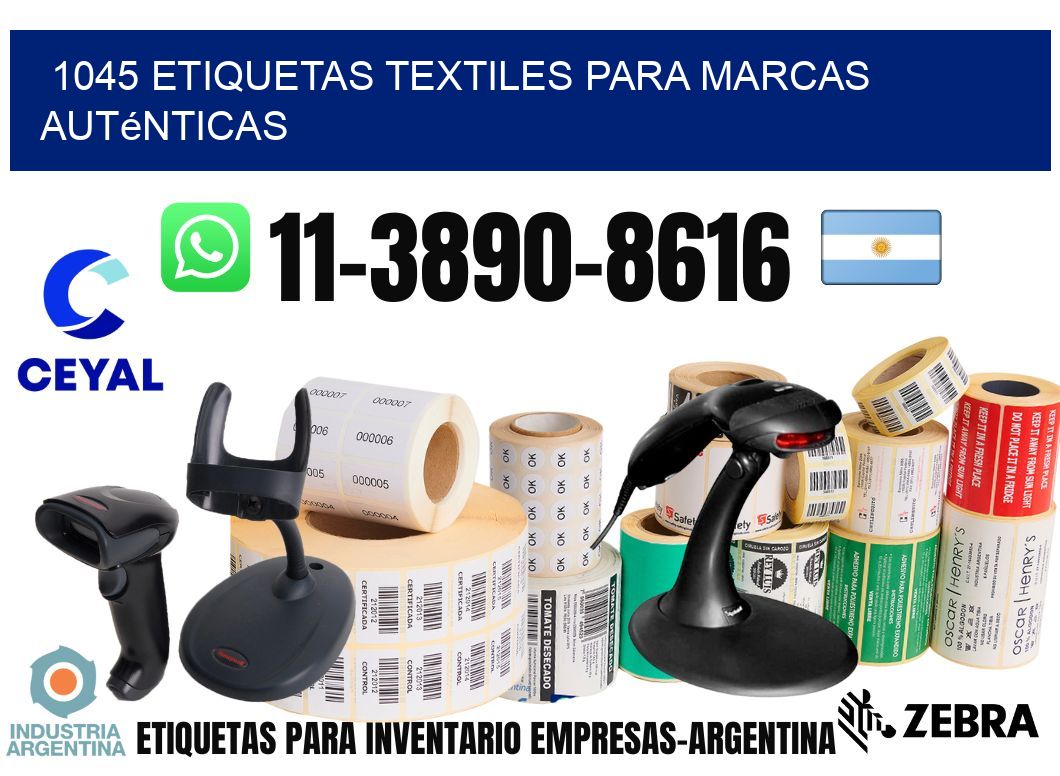 1045 Etiquetas textiles para marcas auténticas