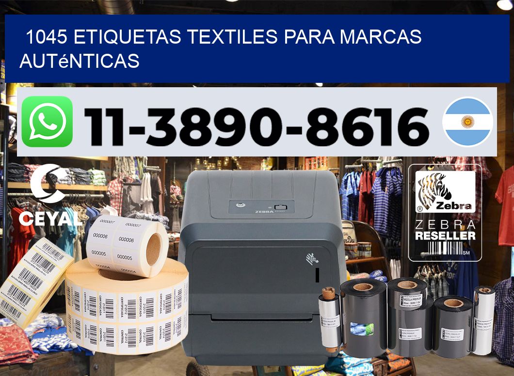 1045 Etiquetas textiles para marcas auténticas