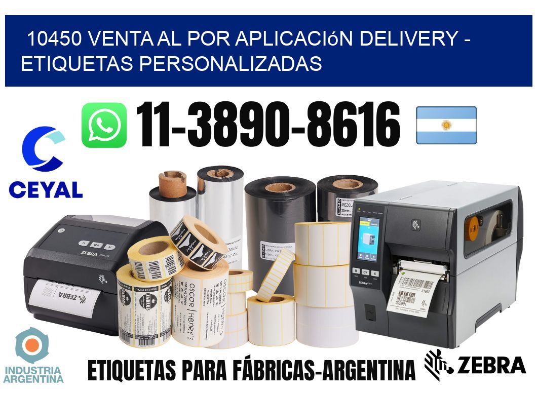 10450 Venta al Por Aplicación delivery - Etiquetas Personalizadas