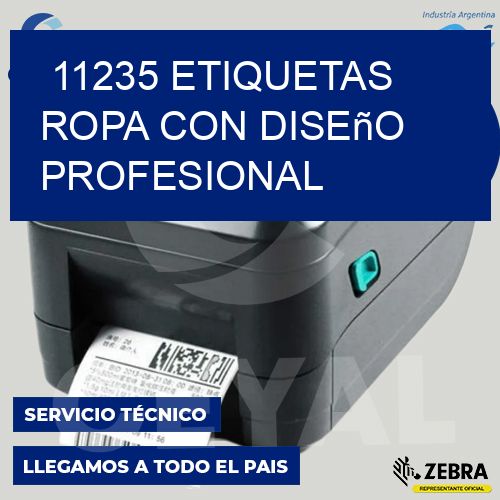 11235 Etiquetas ropa con diseño profesional
