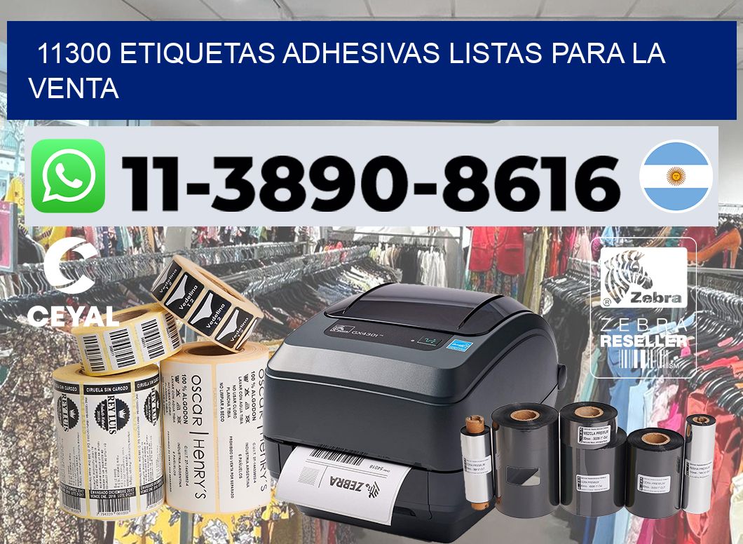 11300 Etiquetas adhesivas listas para la venta