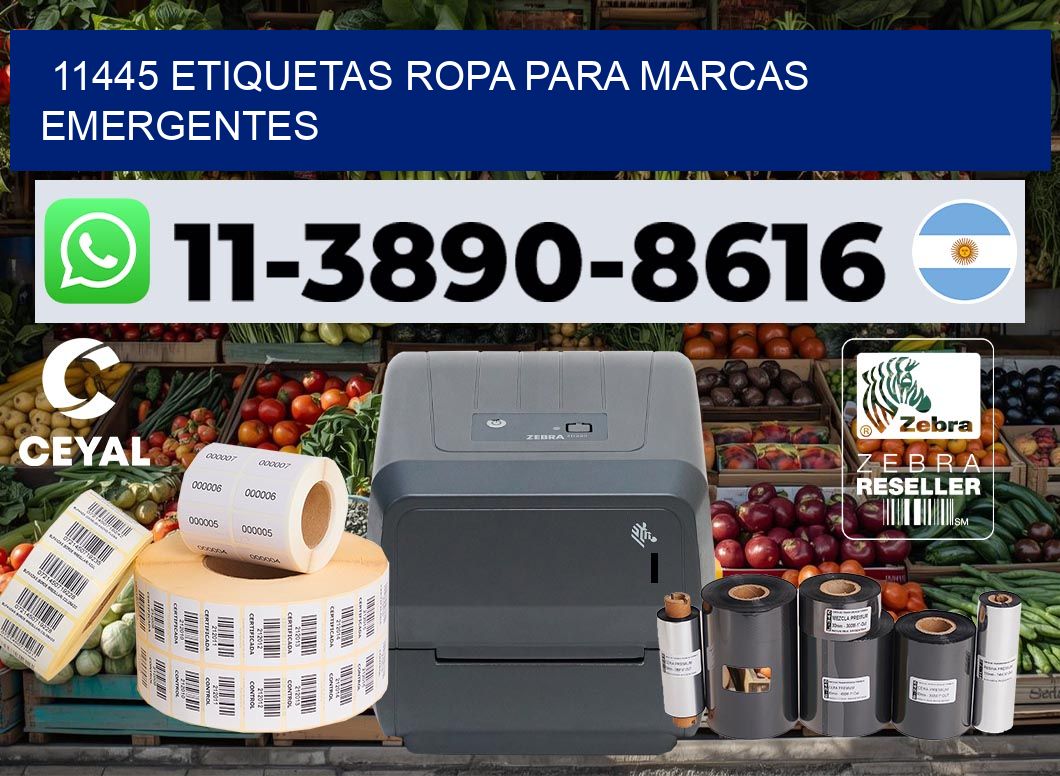 11445 Etiquetas ropa para marcas emergentes