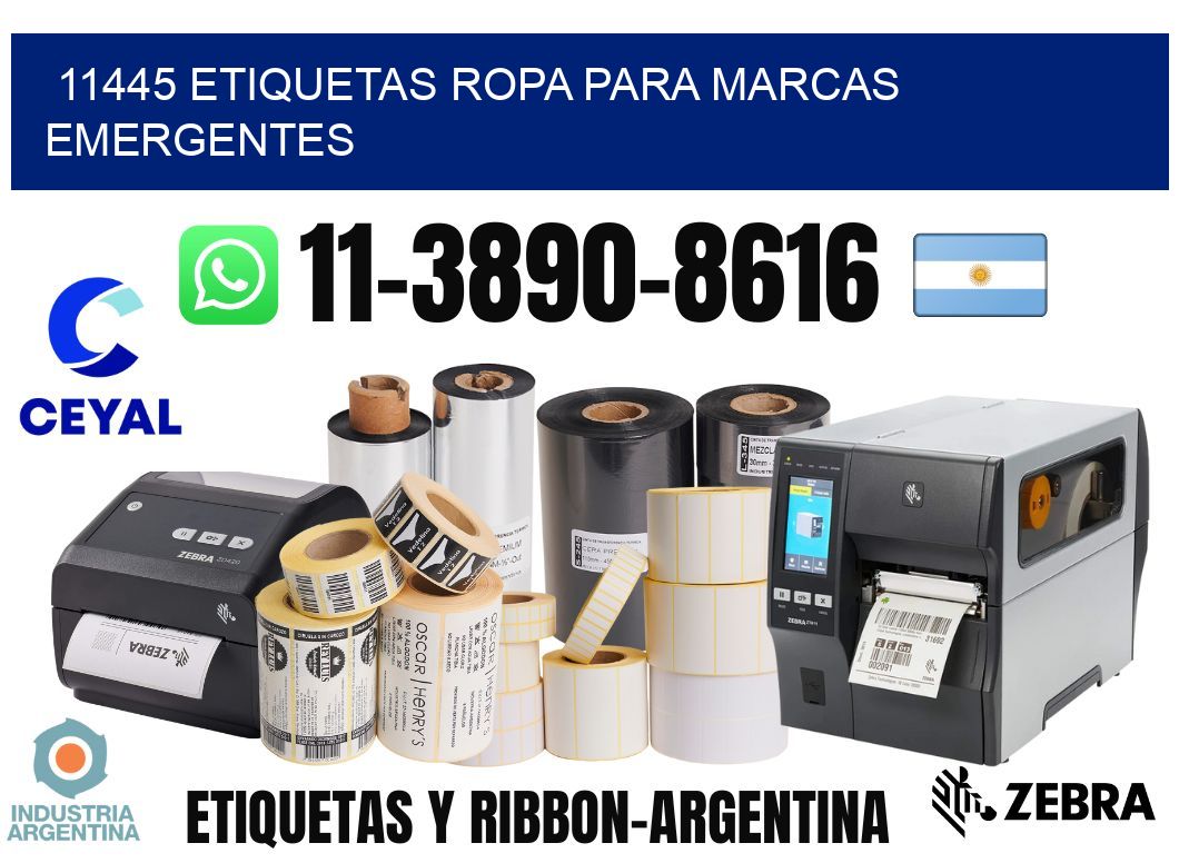 11445 Etiquetas ropa para marcas emergentes