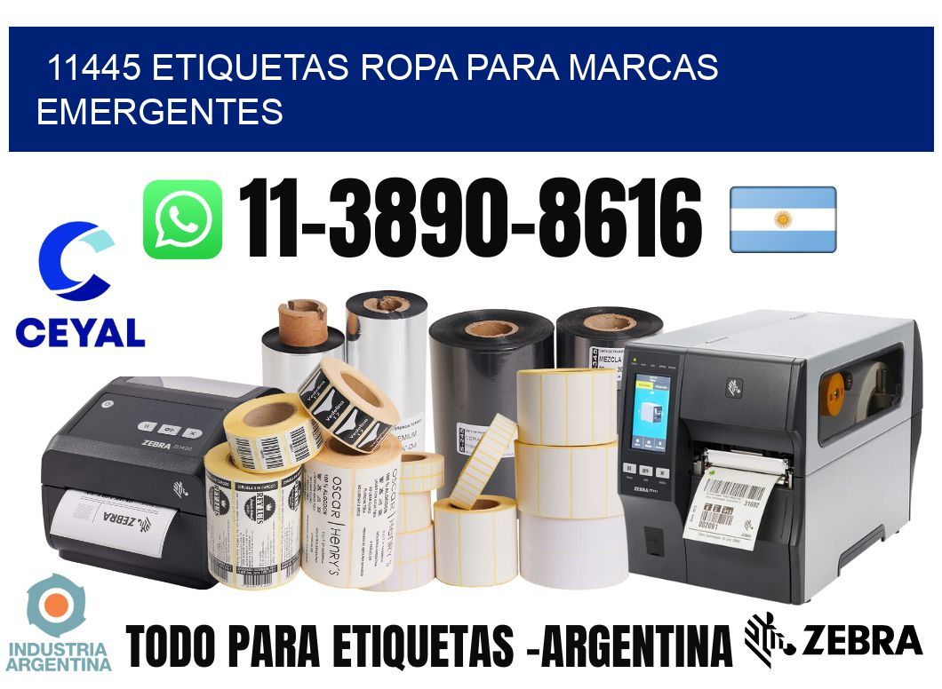 11445 Etiquetas ropa para marcas emergentes