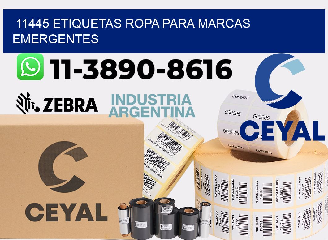 11445 Etiquetas ropa para marcas emergentes