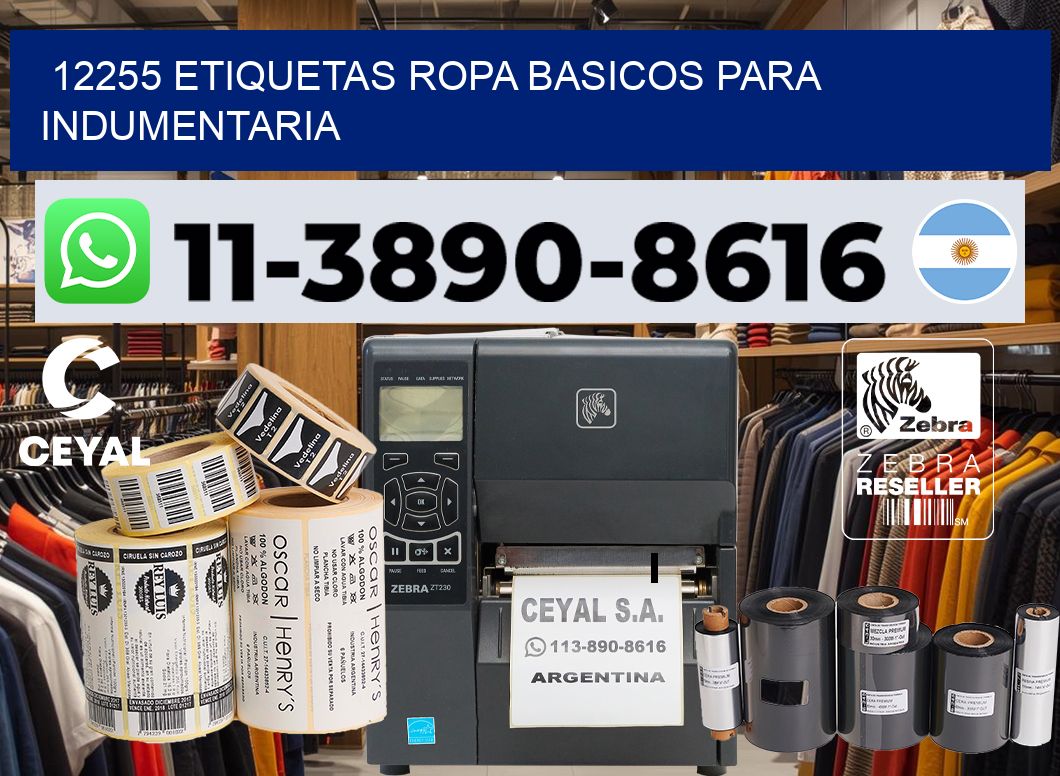 12255 Etiquetas ropa basicos para indumentaria