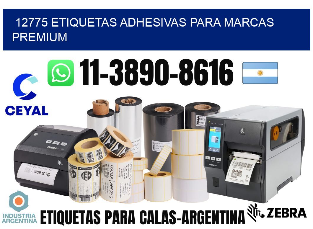 12775 Etiquetas adhesivas para marcas premium