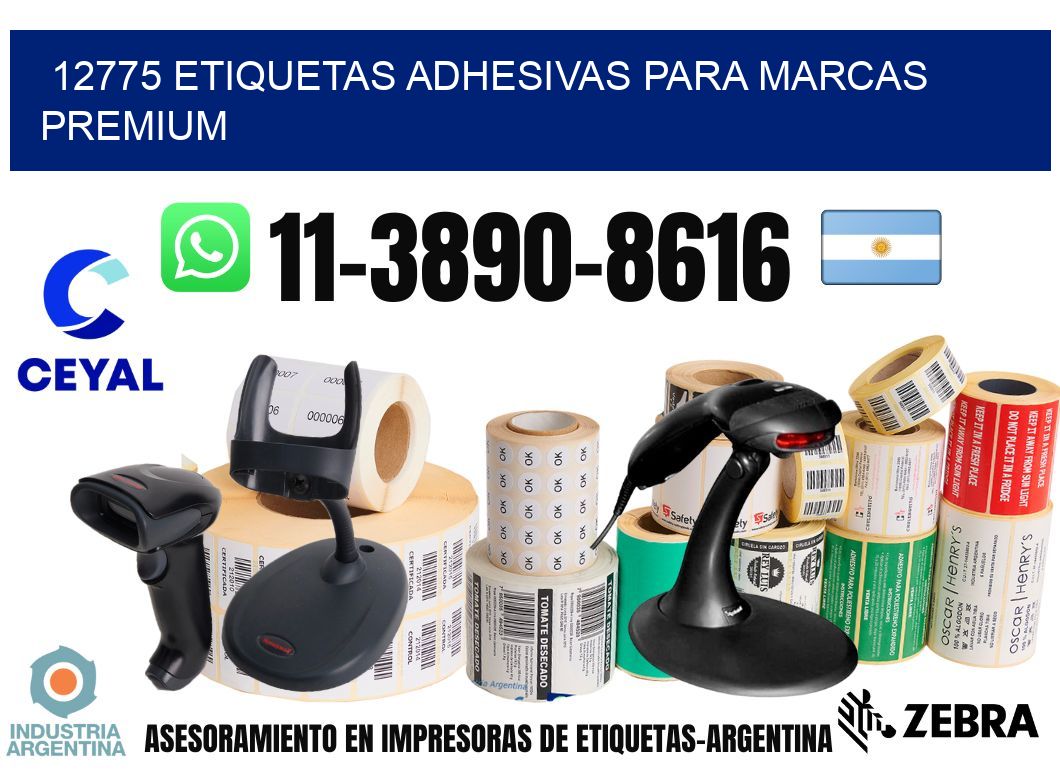 12775 Etiquetas adhesivas para marcas premium