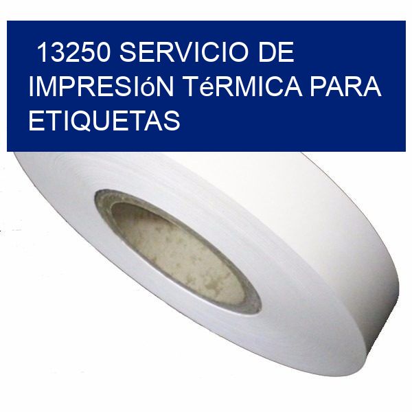 13250 Servicio de impresión térmica para etiquetas