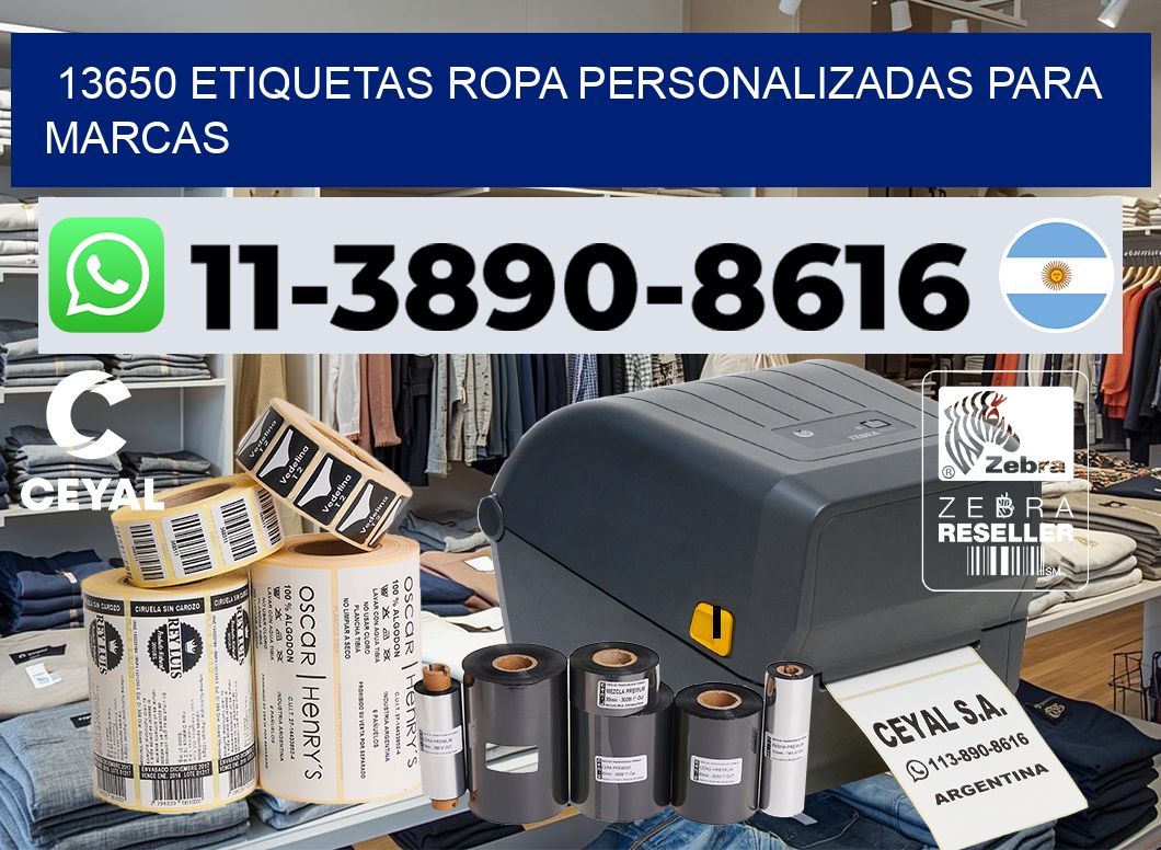 13650 Etiquetas ropa personalizadas para marcas