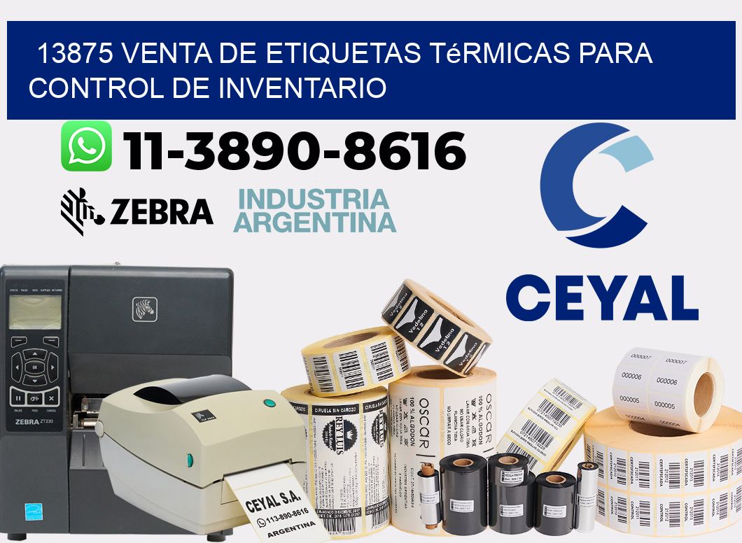 13875 venta de etiquetas térmicas para control de inventario