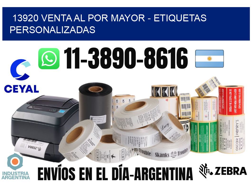 13920 Venta al Por Mayor - Etiquetas Personalizadas