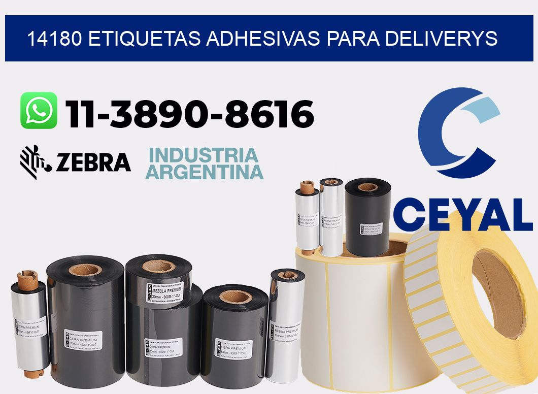 14180 etiquetas adhesivas para deliverys