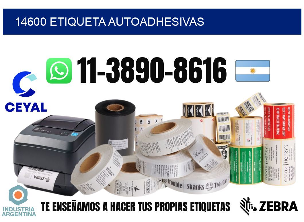 14600 etiqueta autoadhesivas