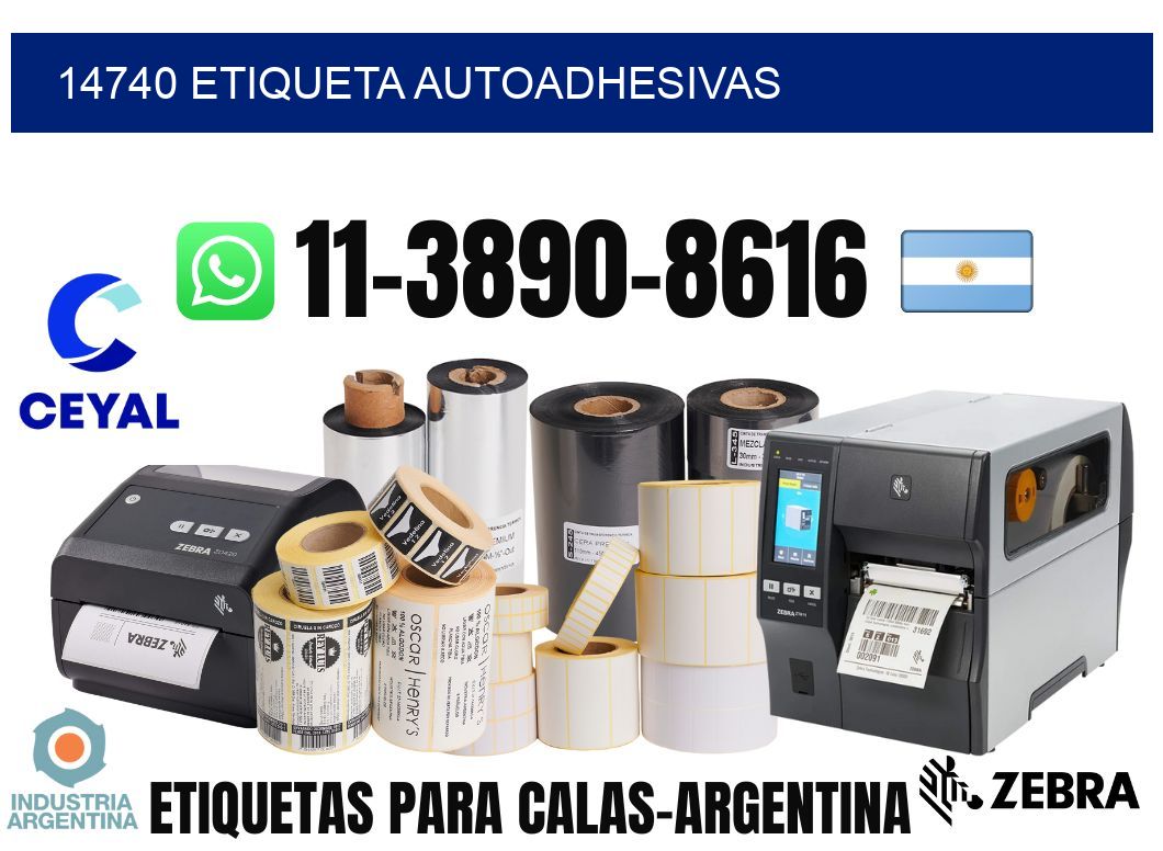 14740 etiqueta autoadhesivas