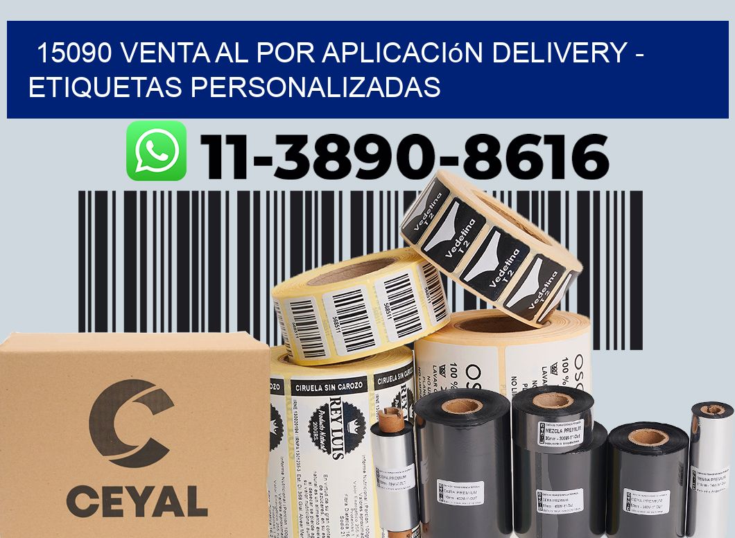 15090 Venta al Por Aplicación delivery - Etiquetas Personalizadas