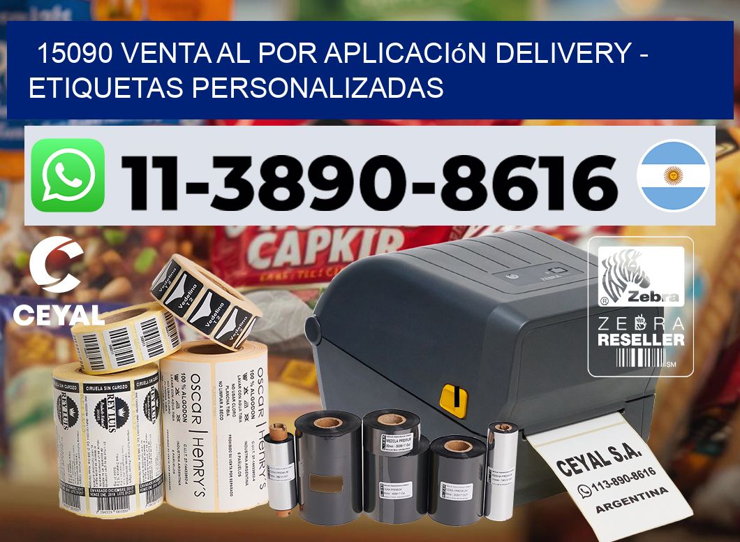 15090 Venta al Por Aplicación delivery – Etiquetas Personalizadas