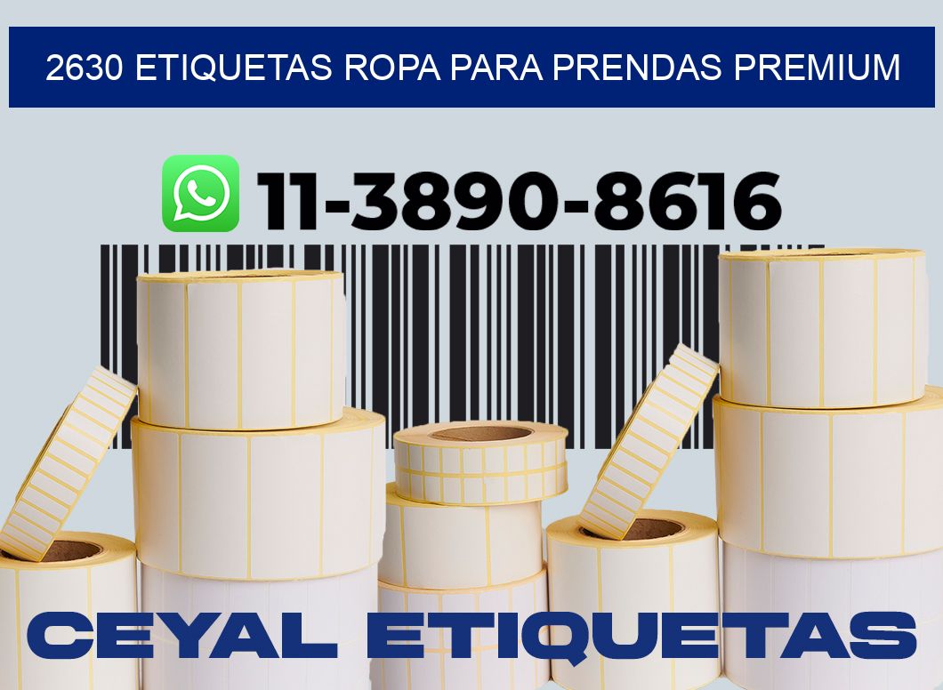 2630 Etiquetas ropa para prendas premium