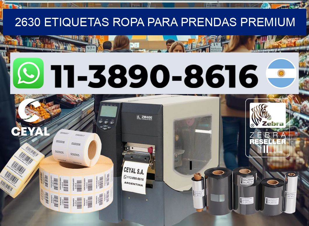 2630 Etiquetas ropa para prendas premium