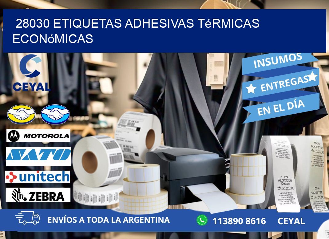 28030 etiquetas adhesivas térmicas económicas