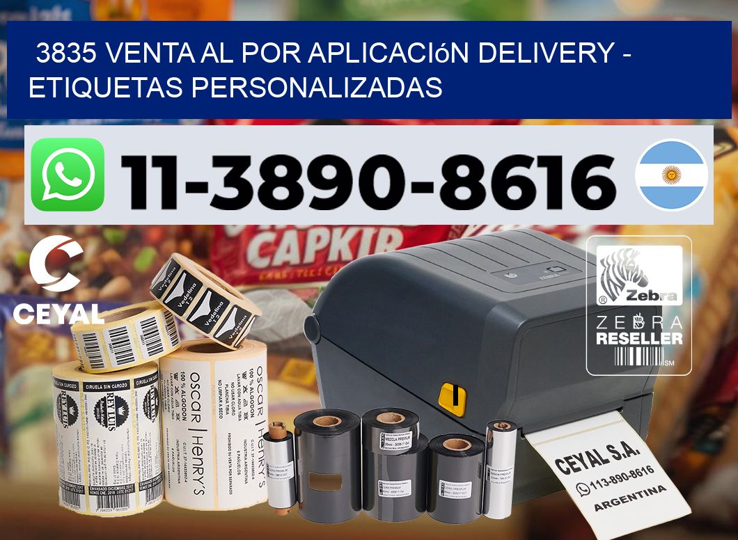 3835 Venta al Por Aplicación delivery – Etiquetas Personalizadas