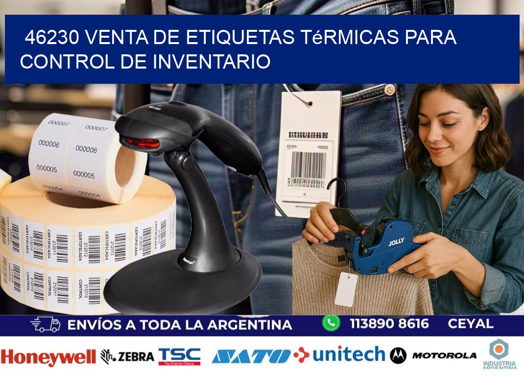 46230 venta de etiquetas térmicas para control de inventario