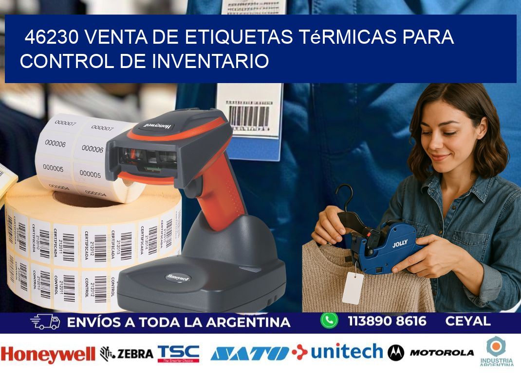 46230 venta de etiquetas térmicas para control de inventario