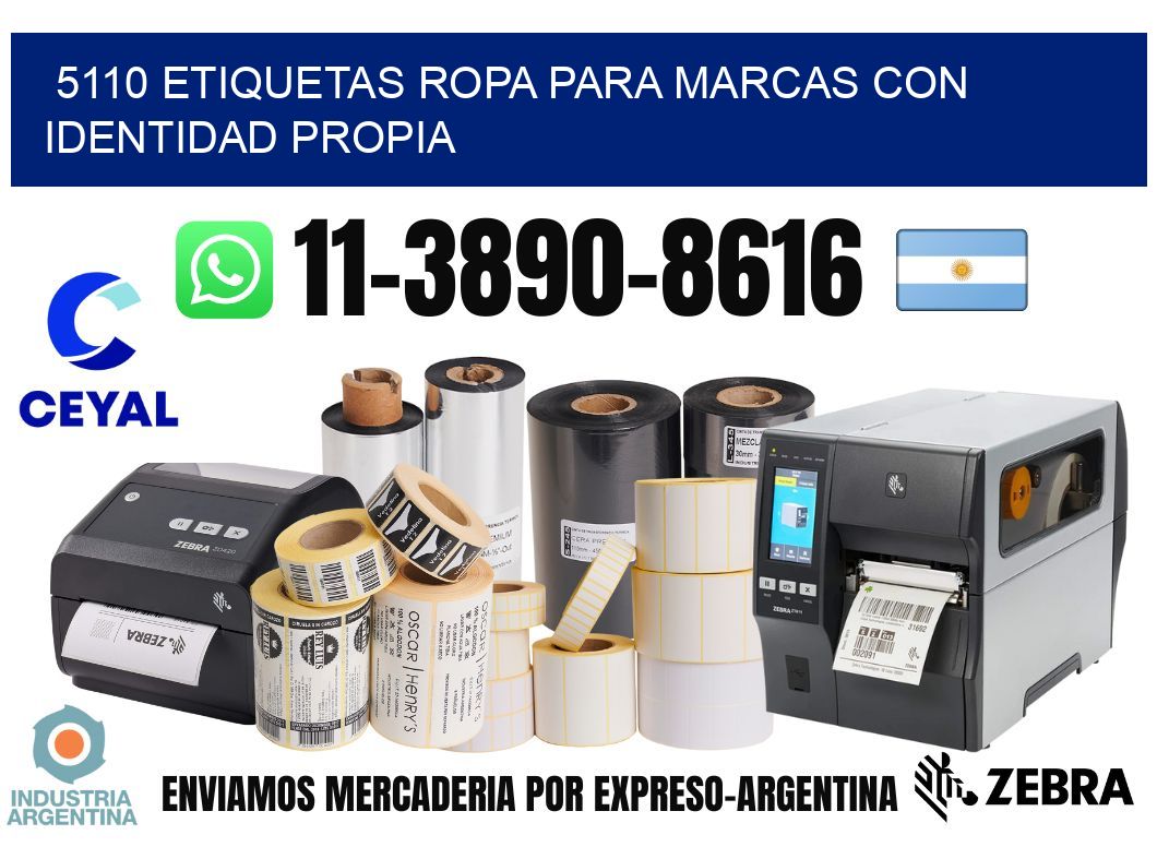 5110 Etiquetas ropa para marcas con identidad propia