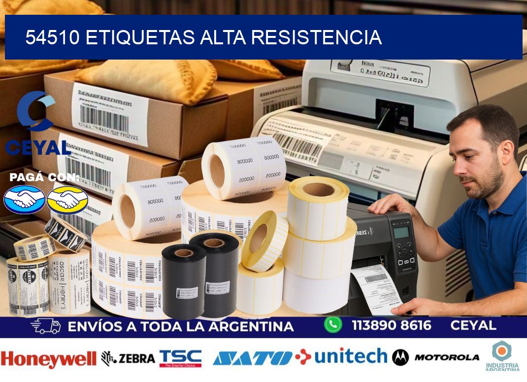 54510 etiquetas alta resistencia