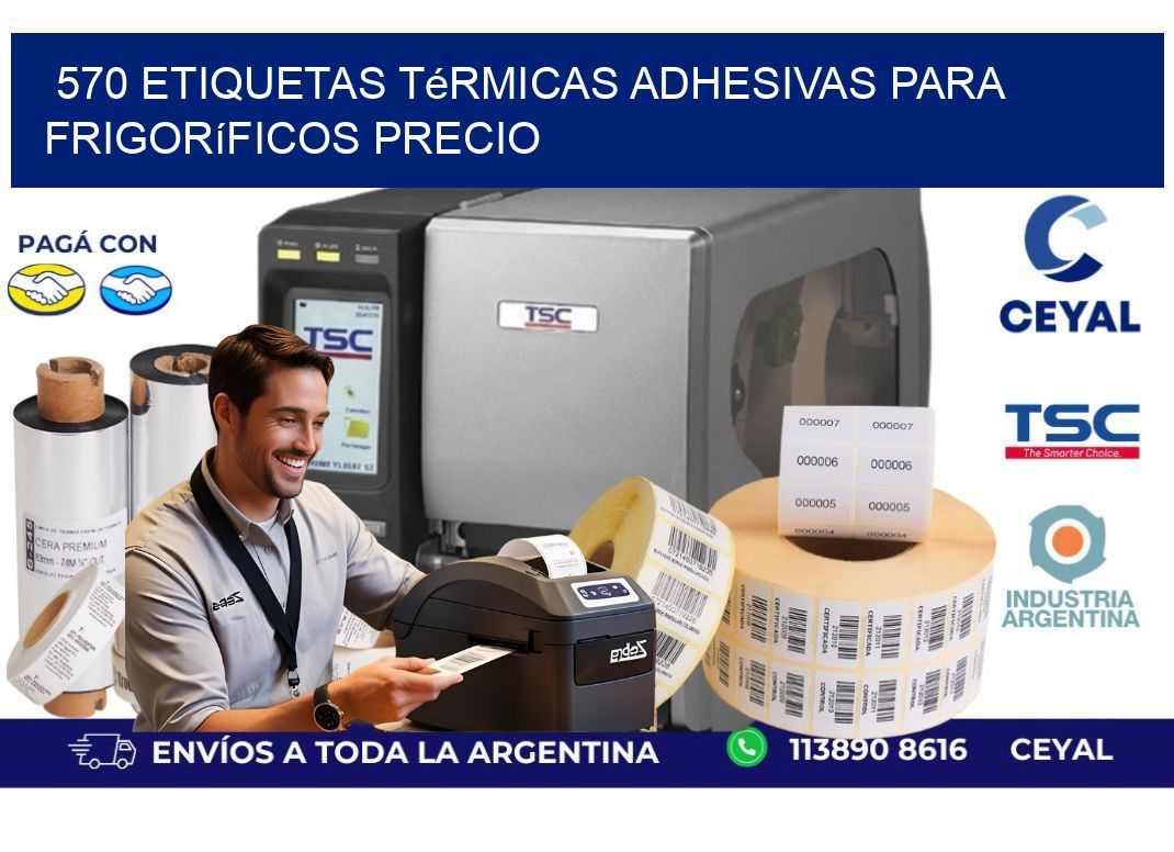 570 etiquetas térmicas adhesivas para frigoríficos precio