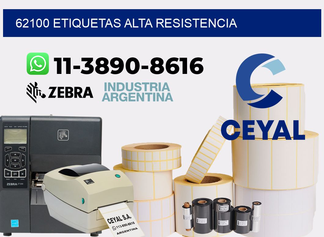 62100 etiquetas alta resistencia