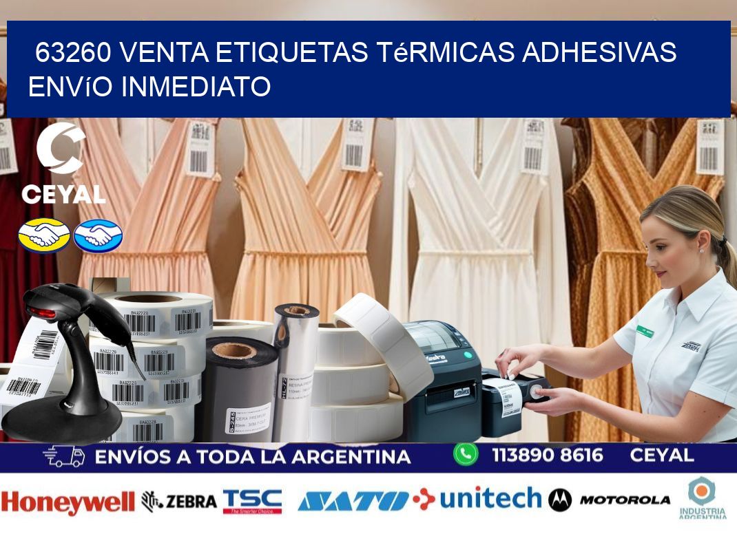63260 venta etiquetas térmicas adhesivas envío inmediato