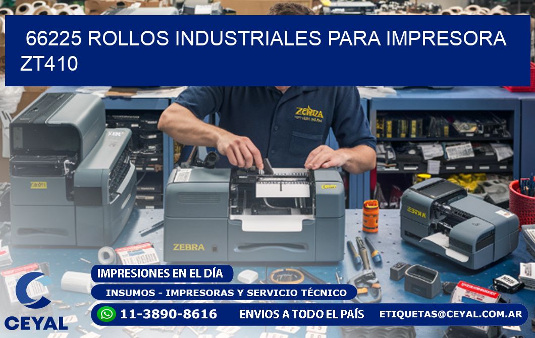 66225 rollos industriales para impresora zt410