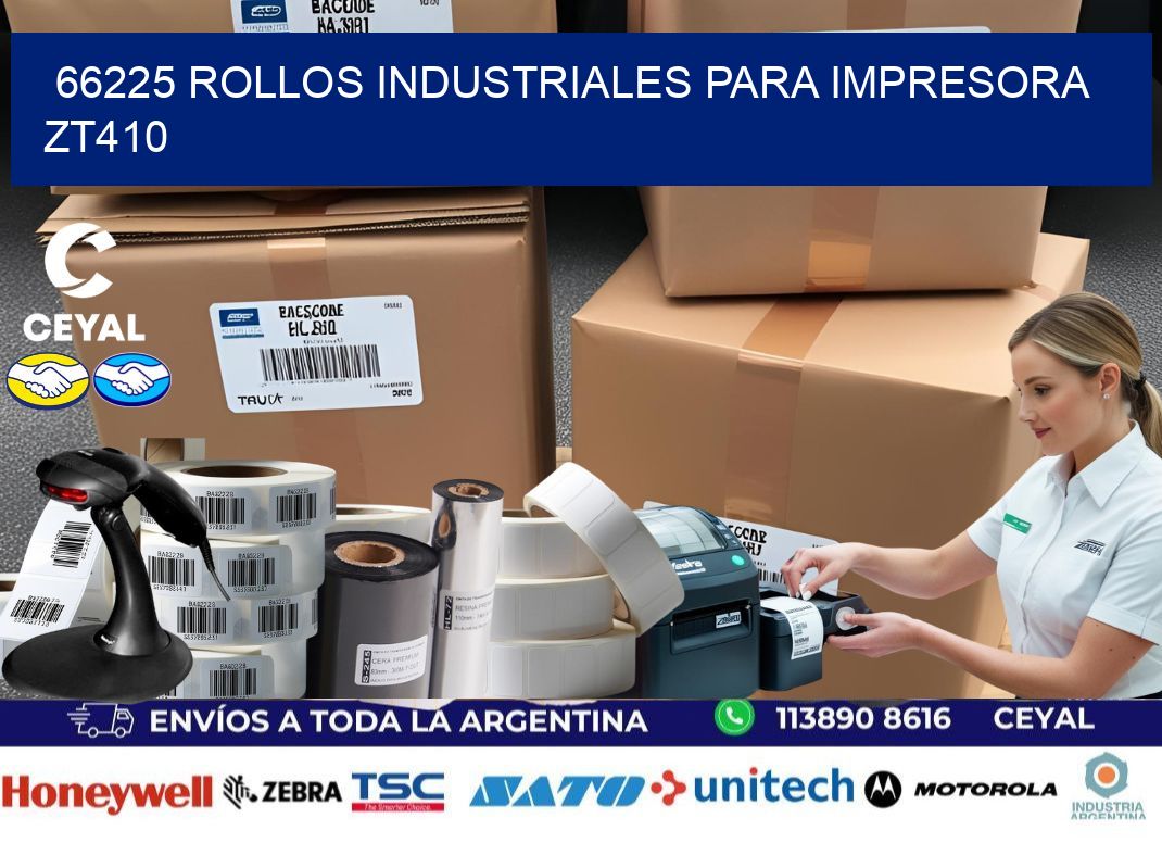 66225 rollos industriales para impresora zt410