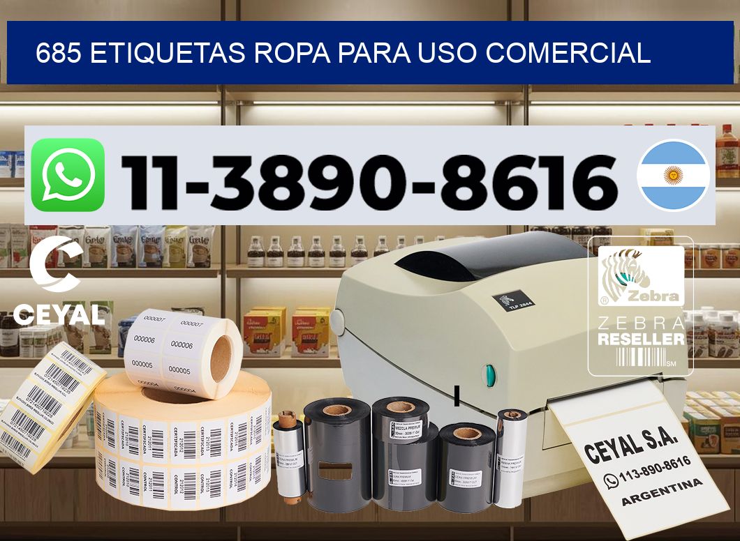 685 Etiquetas ropa para uso comercial