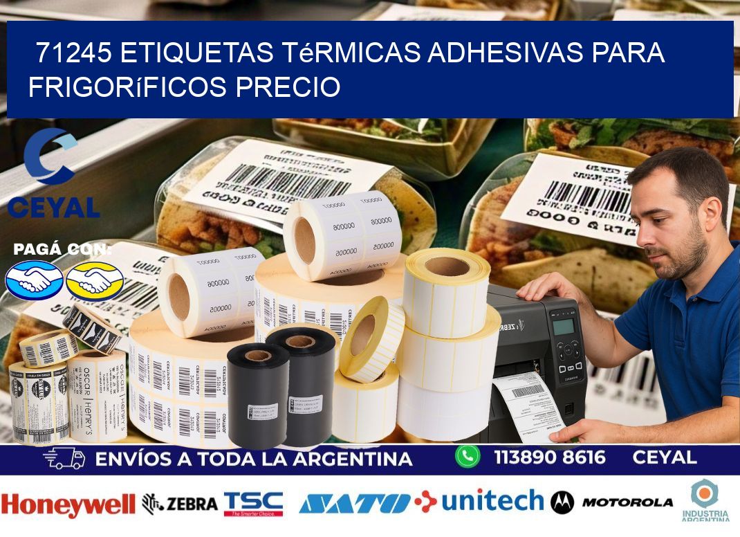 71245 etiquetas térmicas adhesivas para frigoríficos precio