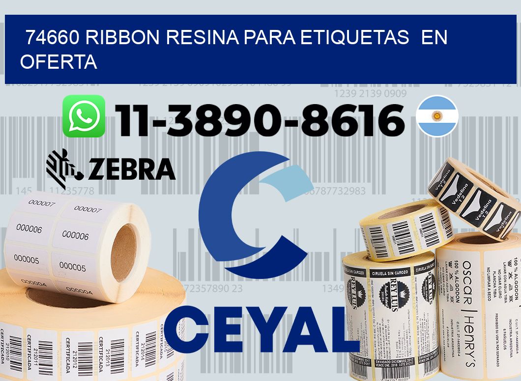 74660 ribbon resina para etiquetas en oferta