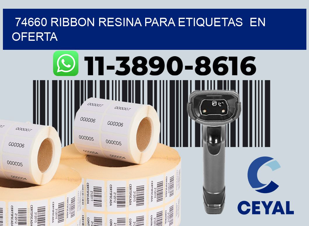 74660 ribbon resina para etiquetas en oferta