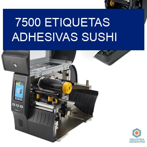 7500 etiquetas adhesivas sushi