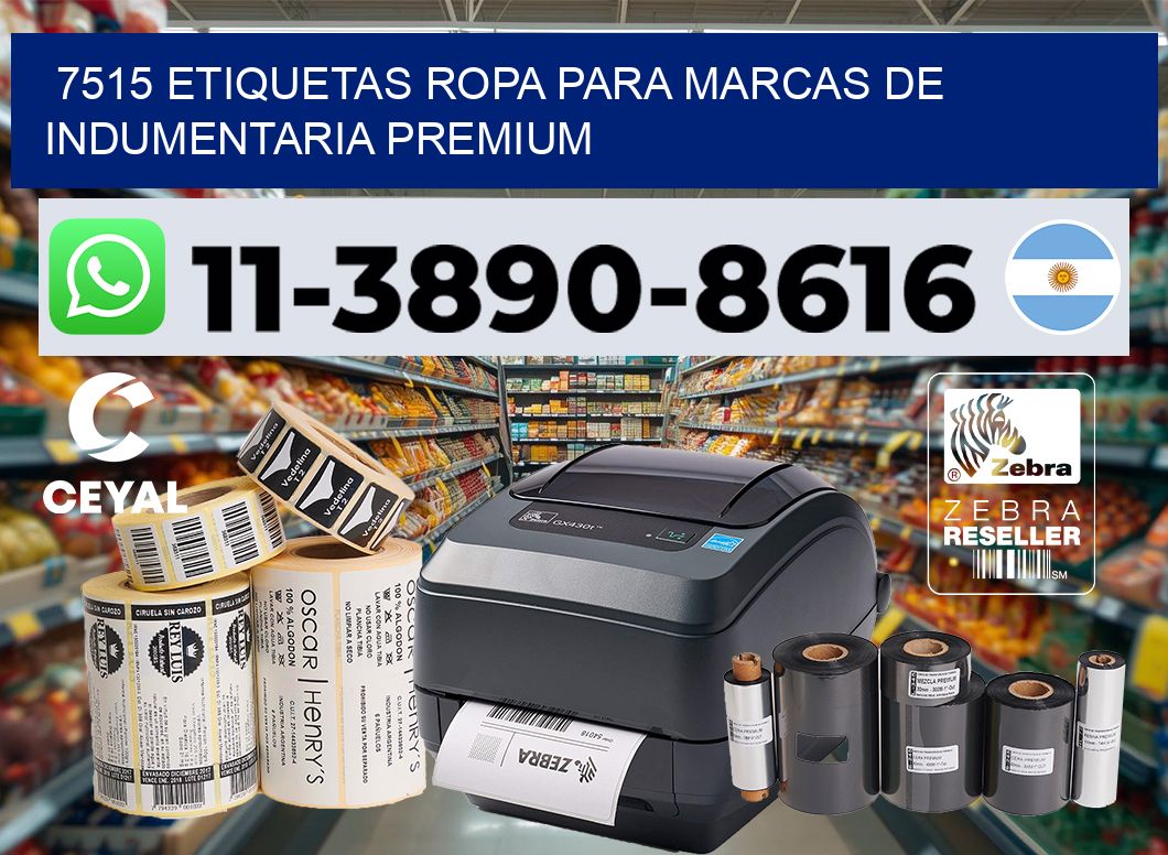 7515 Etiquetas ropa para marcas de indumentaria premium