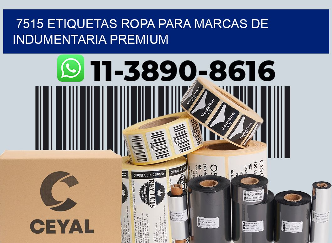 7515 Etiquetas ropa para marcas de indumentaria premium