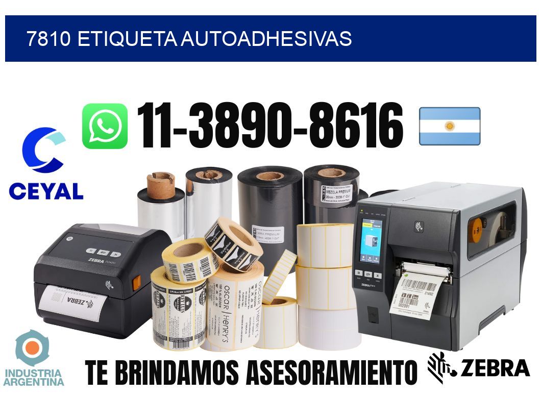 7810 etiqueta autoadhesivas