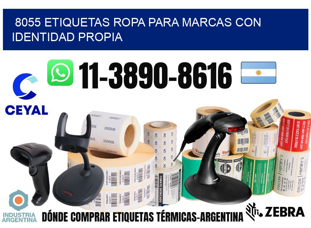 8055 Etiquetas ropa para marcas con identidad propia